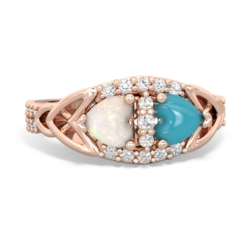 opal-turquoise keepsake engagement ring