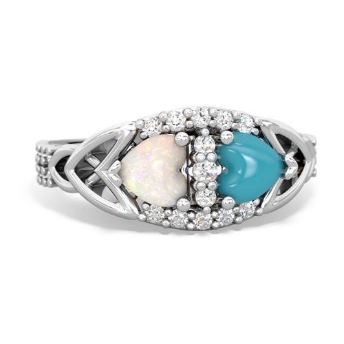 opal-turquoise keepsake engagement ring