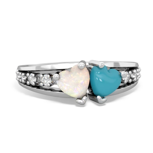 opal-turquoise modern ring