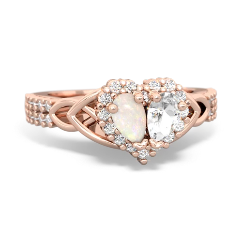 opal-white topaz keepsake engagement ring
