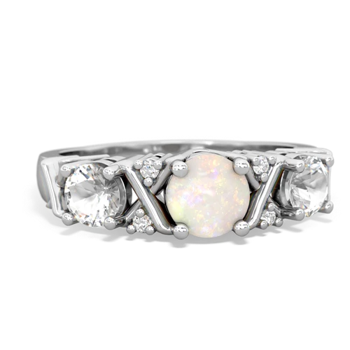 opal-white topaz timeless ring