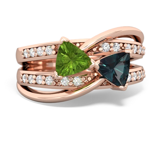 peridot-alexandrite couture ring