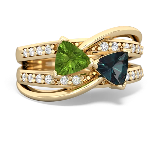 peridot-alexandrite couture ring