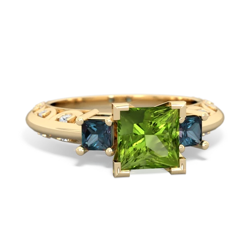 peridot-alexandrite engagement ring