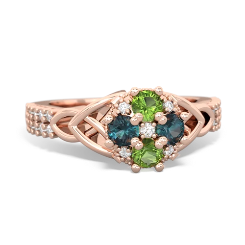 peridot-alexandrite engagement ring