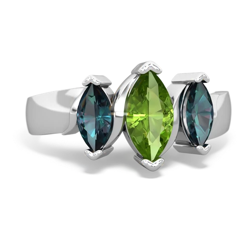 peridot-alexandrite keepsake ring