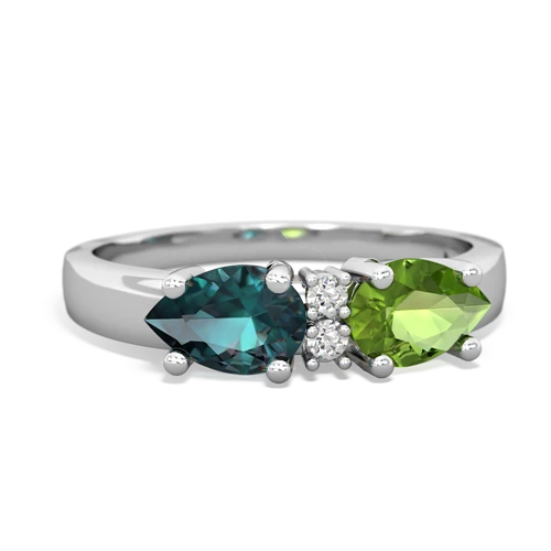 peridot-alexandrite timeless ring