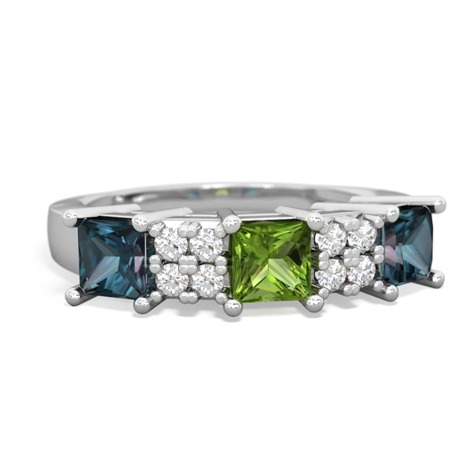 peridot-alexandrite timeless ring