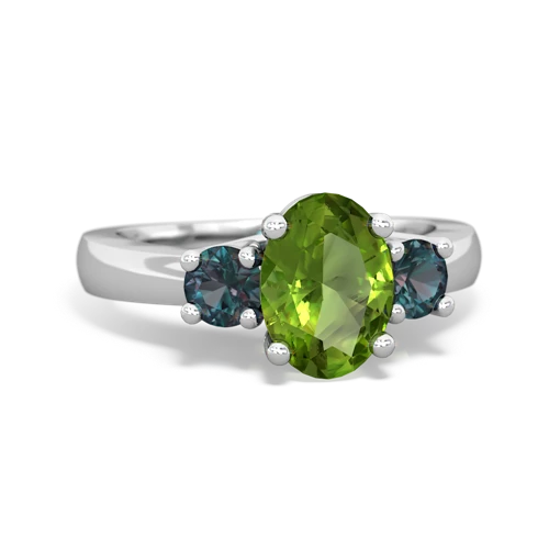 peridot-alexandrite timeless ring