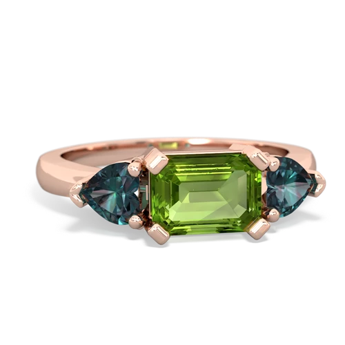 peridot-alexandrite timeless ring