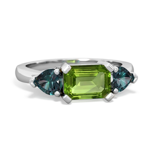 peridot-alexandrite timeless ring