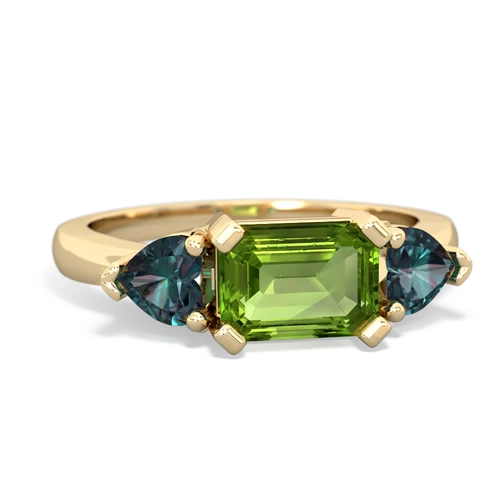 peridot-alexandrite timeless ring