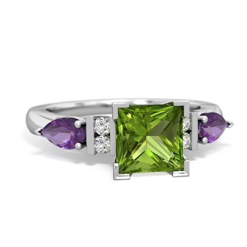 peridot-amethyst engagement ring