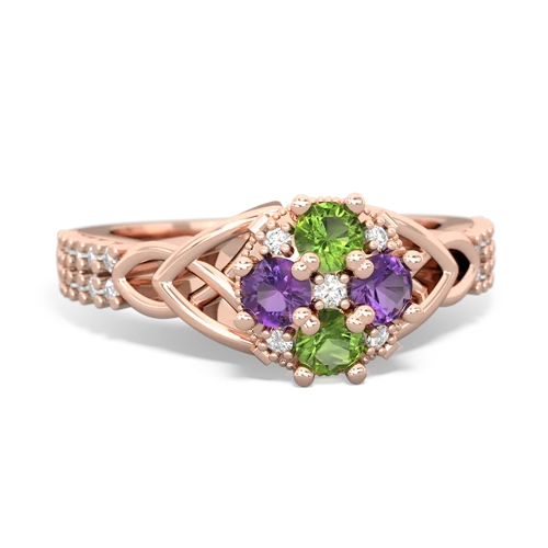 peridot-amethyst engagement ring