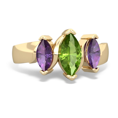 peridot-amethyst keepsake ring