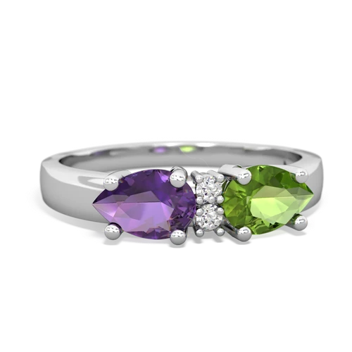 peridot-amethyst timeless ring