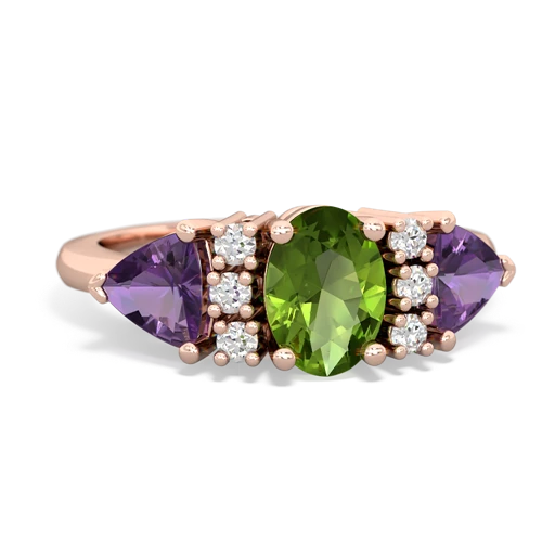 peridot-amethyst timeless ring