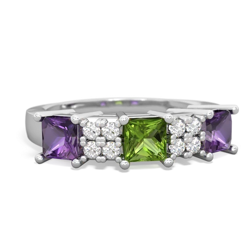 peridot-amethyst timeless ring