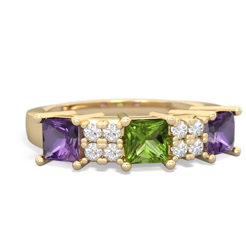 peridot-amethyst timeless ring