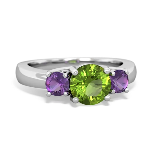 peridot-amethyst timeless ring