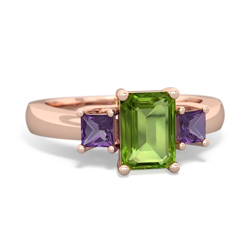 peridot-amethyst timeless ring