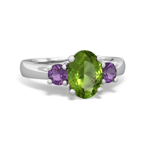 peridot-amethyst timeless ring