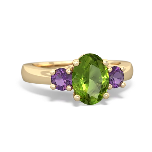 peridot-amethyst timeless ring