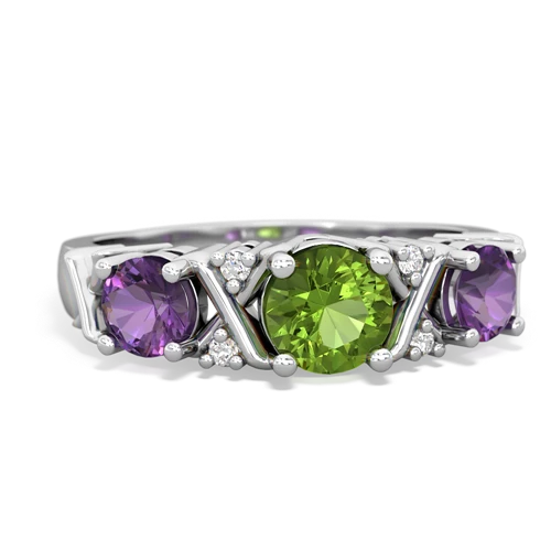 peridot-amethyst timeless ring