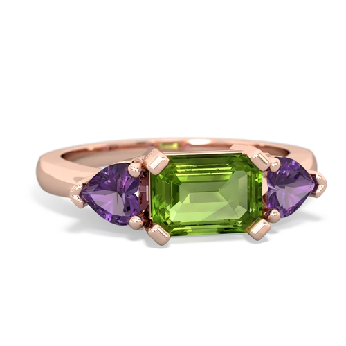 peridot-amethyst timeless ring