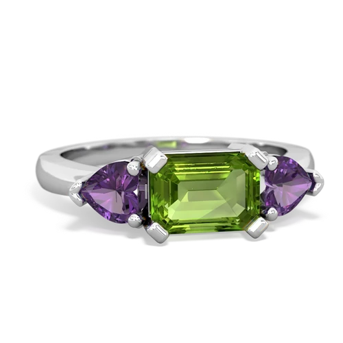 peridot-amethyst timeless ring