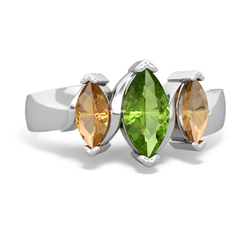 peridot-citrine keepsake ring