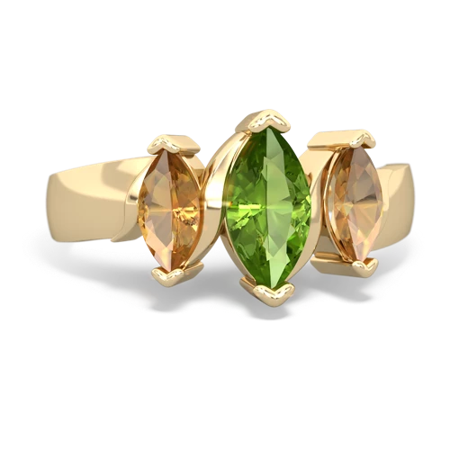 peridot-citrine keepsake ring