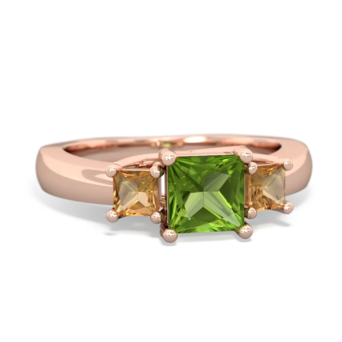 peridot-citrine timeless ring