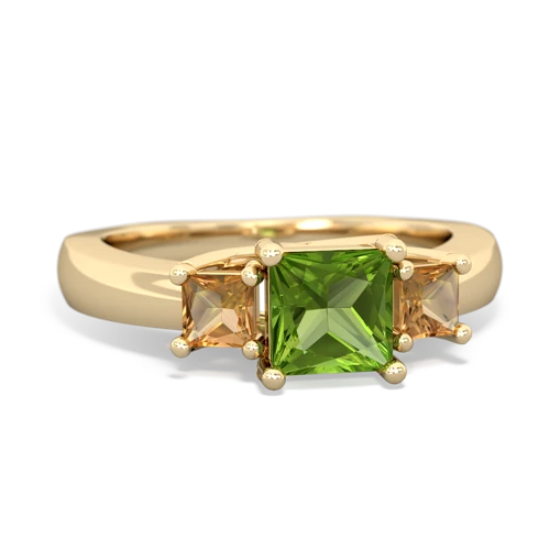 peridot-citrine timeless ring