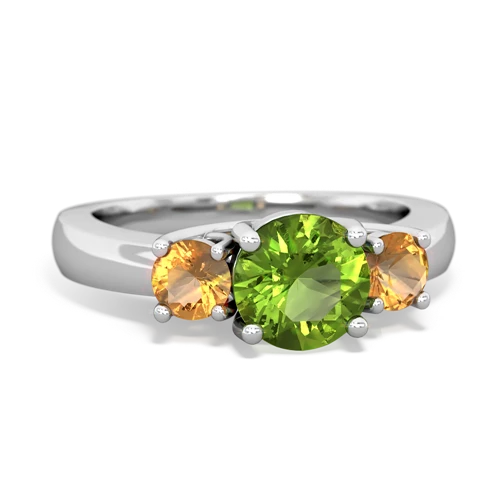 peridot-citrine timeless ring