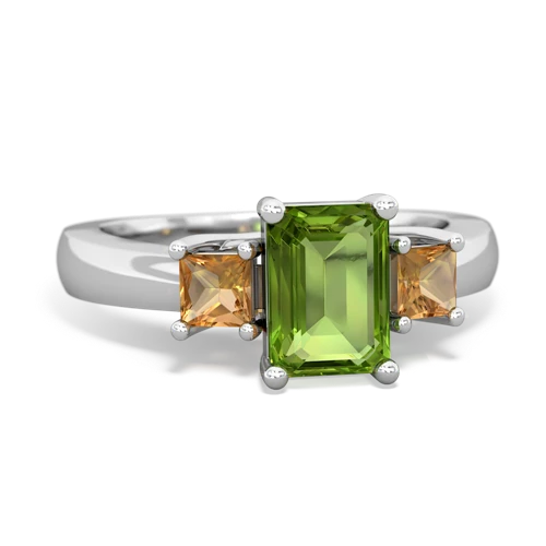 peridot-citrine timeless ring