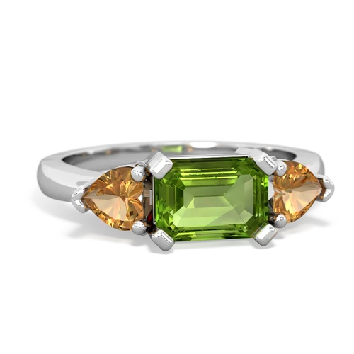 peridot-citrine timeless ring