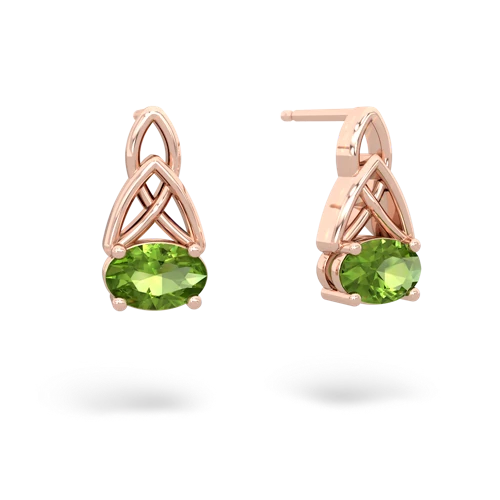 peridot filligree earrings