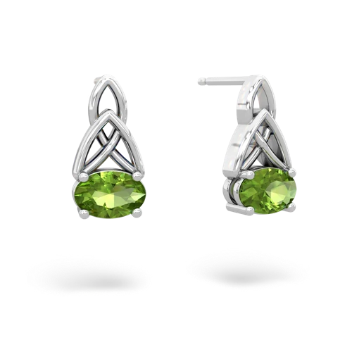 peridot filligree earrings