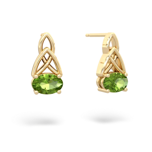 peridot filligree earrings