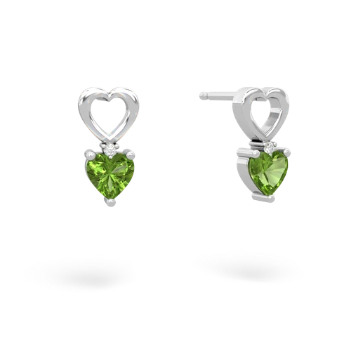 peridot filligree earrings