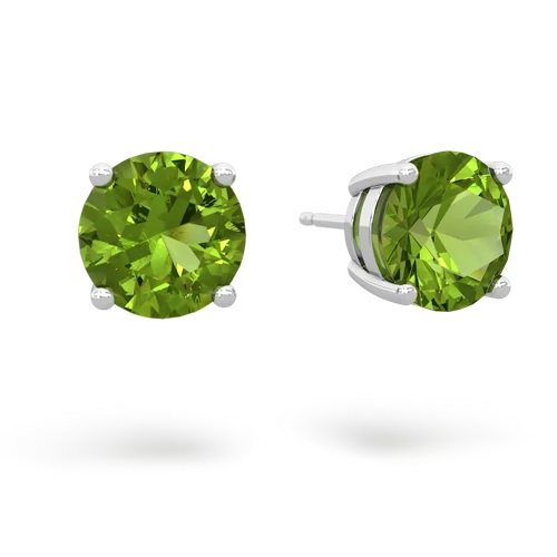 peridot round-stud earrings