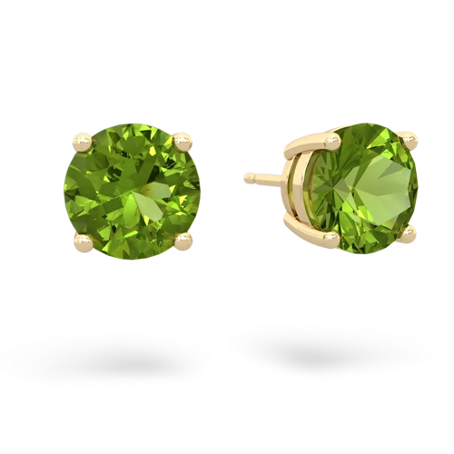 peridot round-stud earrings