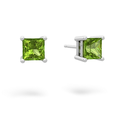 peridot stud earrings