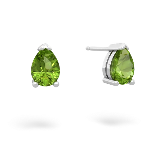 peridot stud earrings