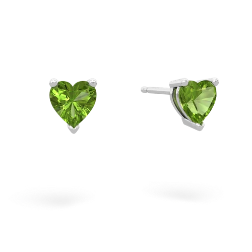 peridot stud earrings