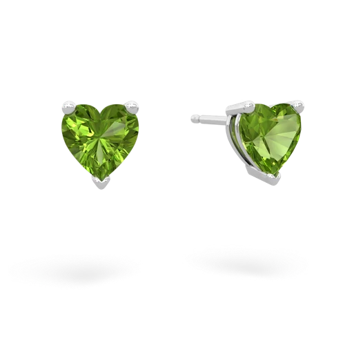 peridot stud earrings