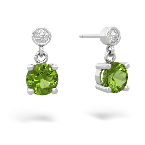 peridot stud earrings