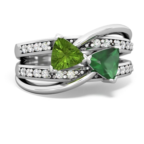 peridot-emerald couture ring