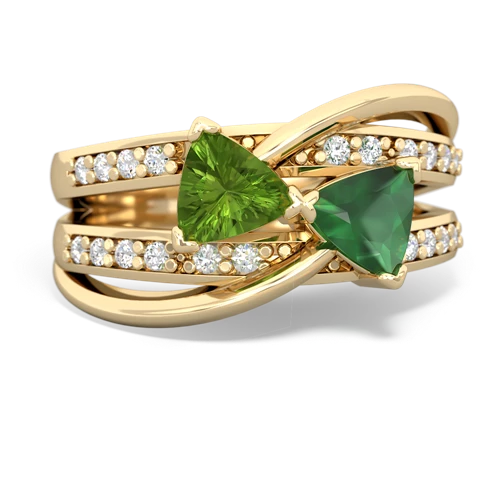 peridot-emerald couture ring